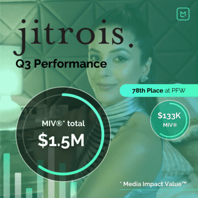 Jitrois Q3 Performance with Fashion Week Results