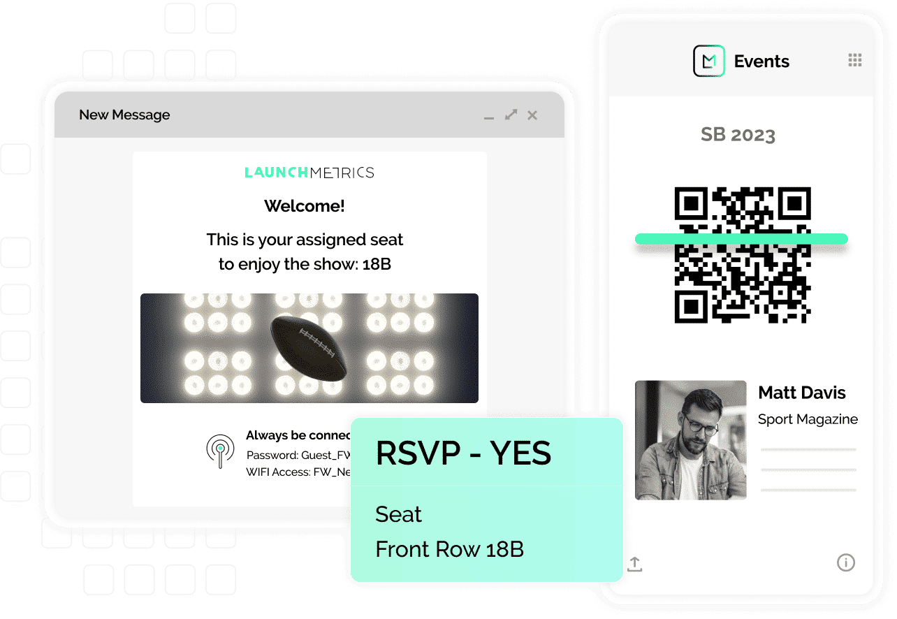 events management feature of the sportswear software